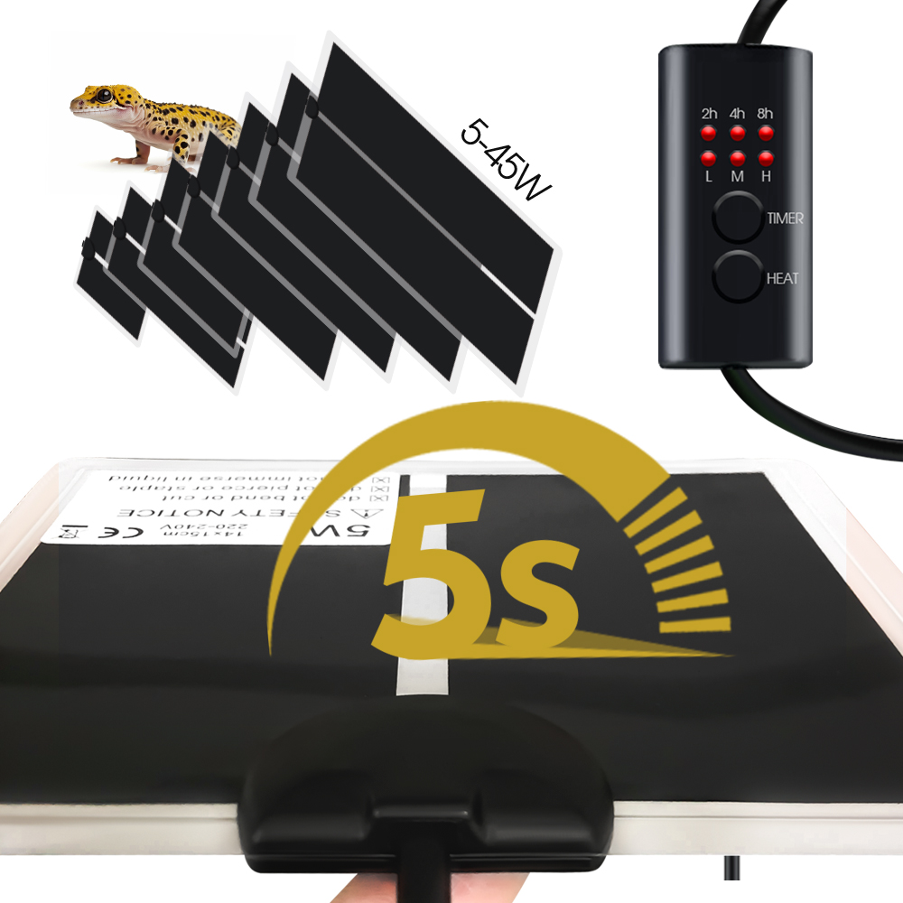 Heat Mat Seedling - EU Plug 5-20W Reptiles Adjustable Temperature