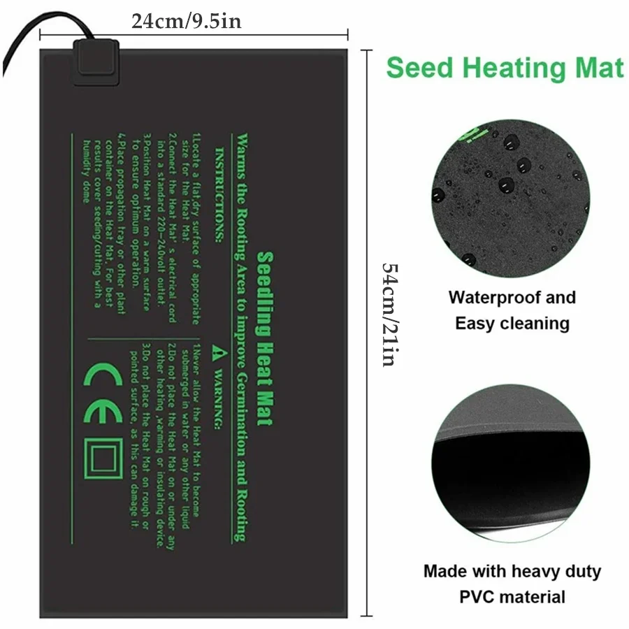 4 Sizes 220V EU Plug Seedling  - Heat Mat Seedling review and price