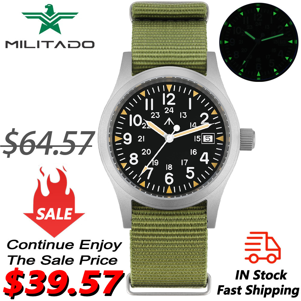 Militado ML05 Military Watch R - Plastic Dome Clear review and price
