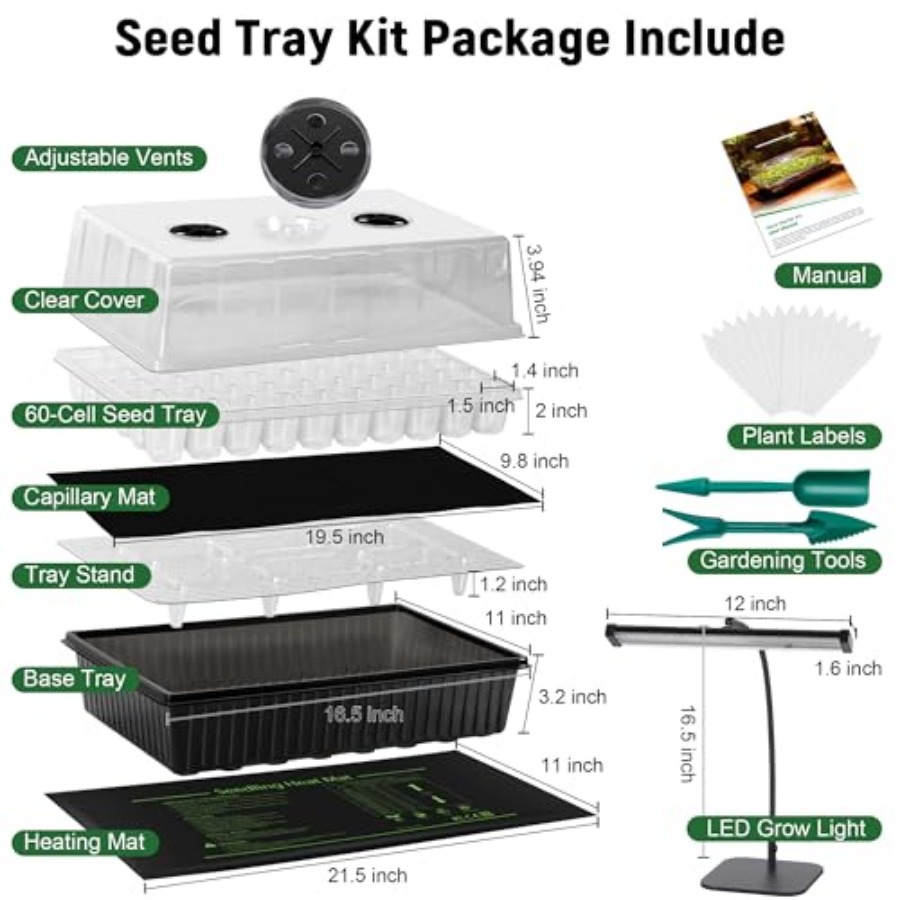 60-Cell Self-Watering Seed Sta - Humidity Dome Kit review and price