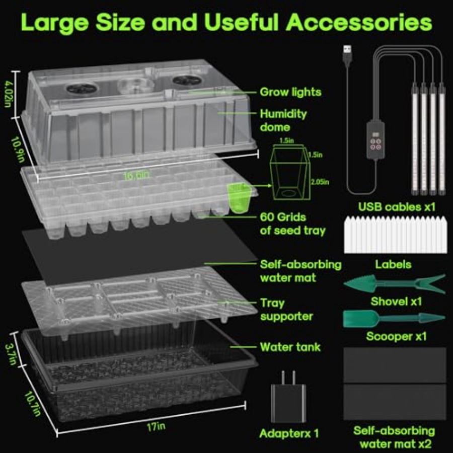 120-Cell Self-Watering Seed St - Humidity Dome Kit review and price