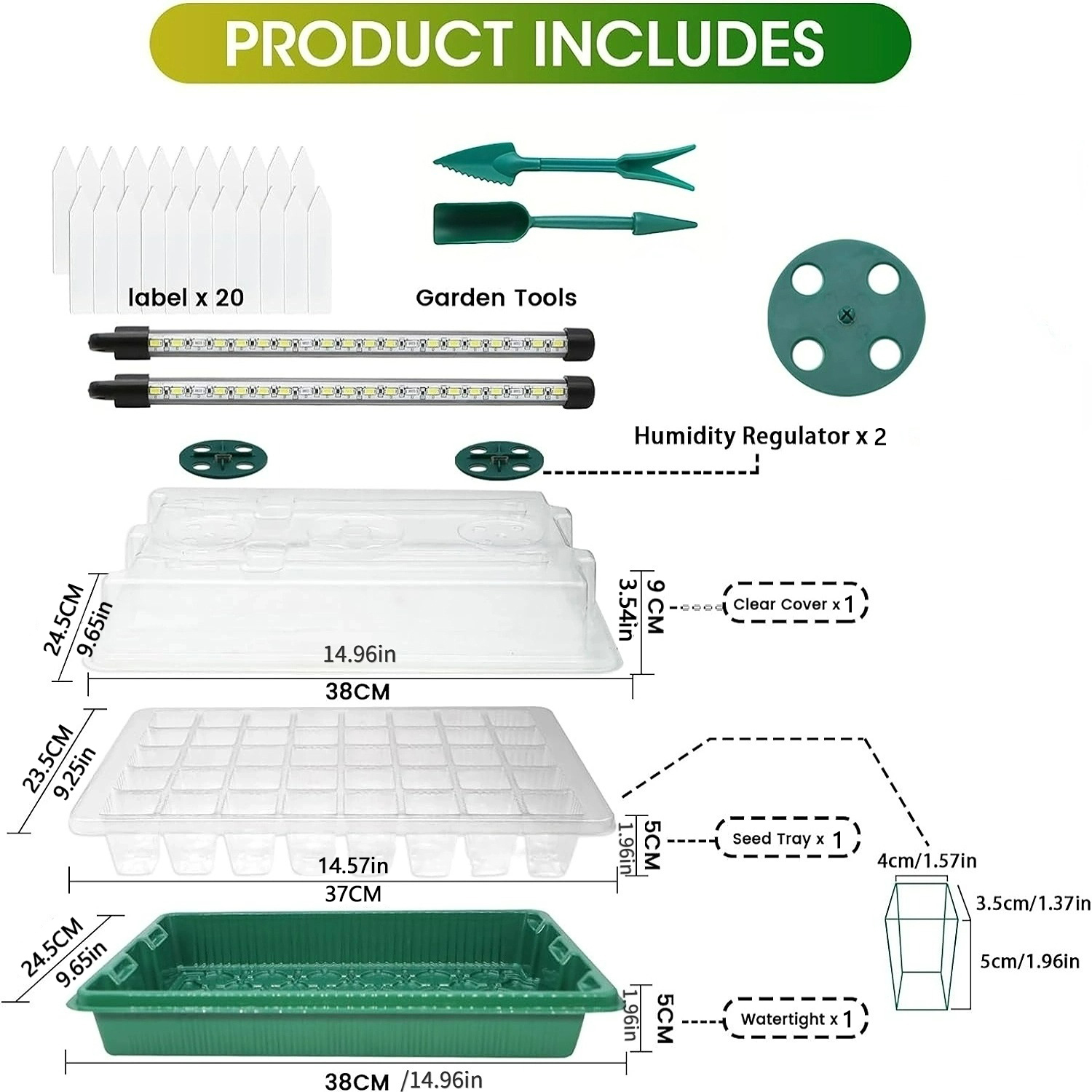 Seed Starter Tray with Grow Li - Humidity Dome Kit review and price