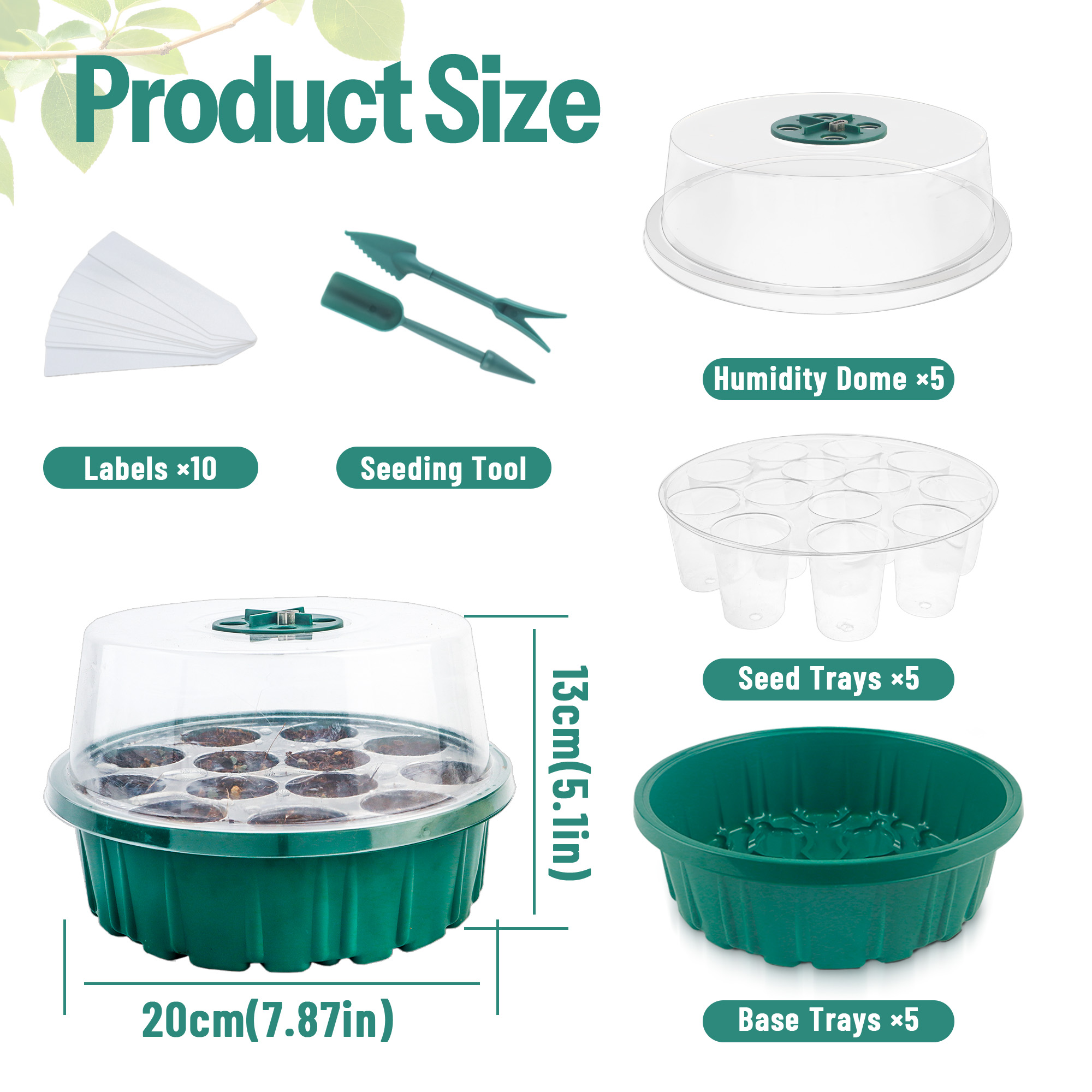 5 Pack Seed Starter Kit with P - Humidity Dome Kit review and price