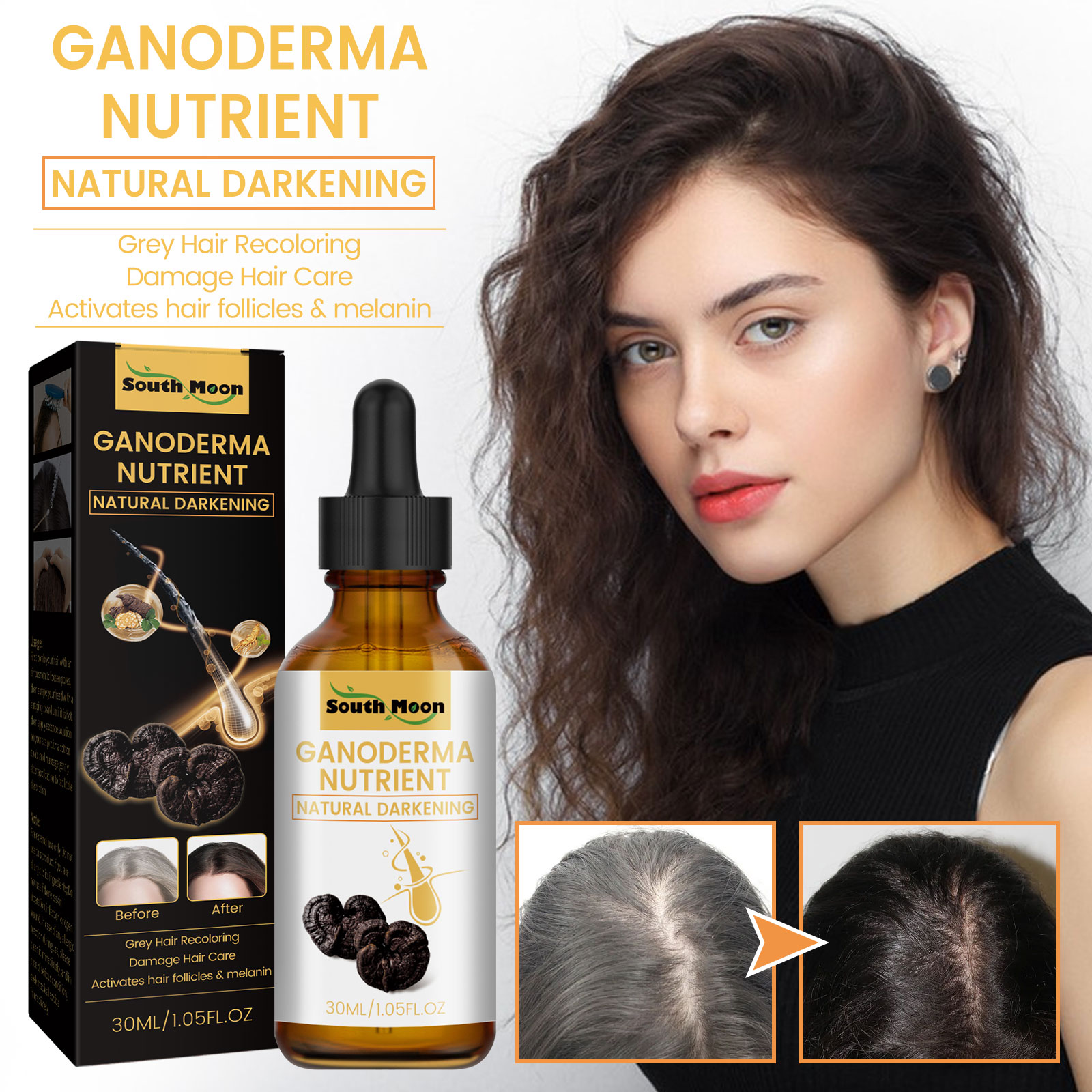 Black Ganoderma Lucidum Hair L - Root Stimulator Liquid review and price