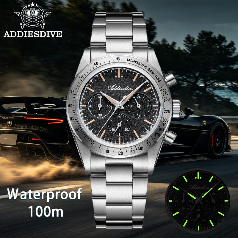ADDIESDIVE 0S20 Chronograph Qu - Plastic Dome Clear review and price