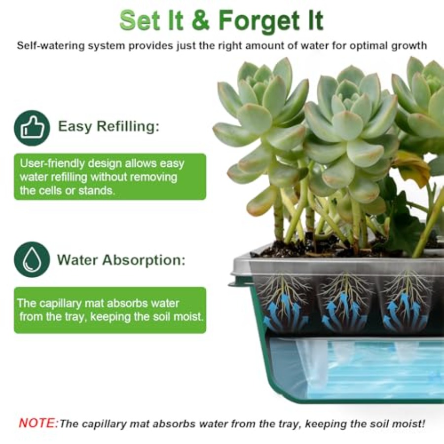 Seed Starter Tray with Grow Li - Humidity Dome Kit review and price