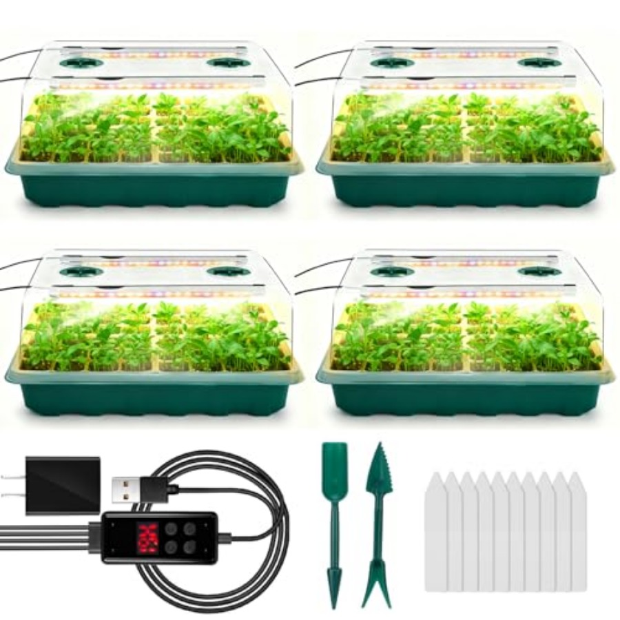 Seed Starter Tray with Grow Li - Humidity Dome Kit review and price
