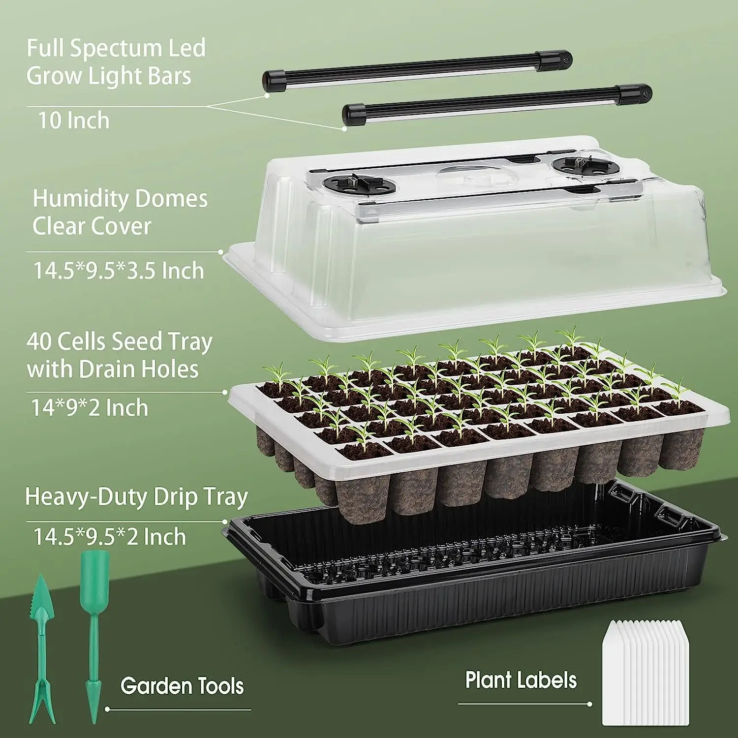 1 Set, Seed Starter Trays With - Humidity Dome Kit review and price