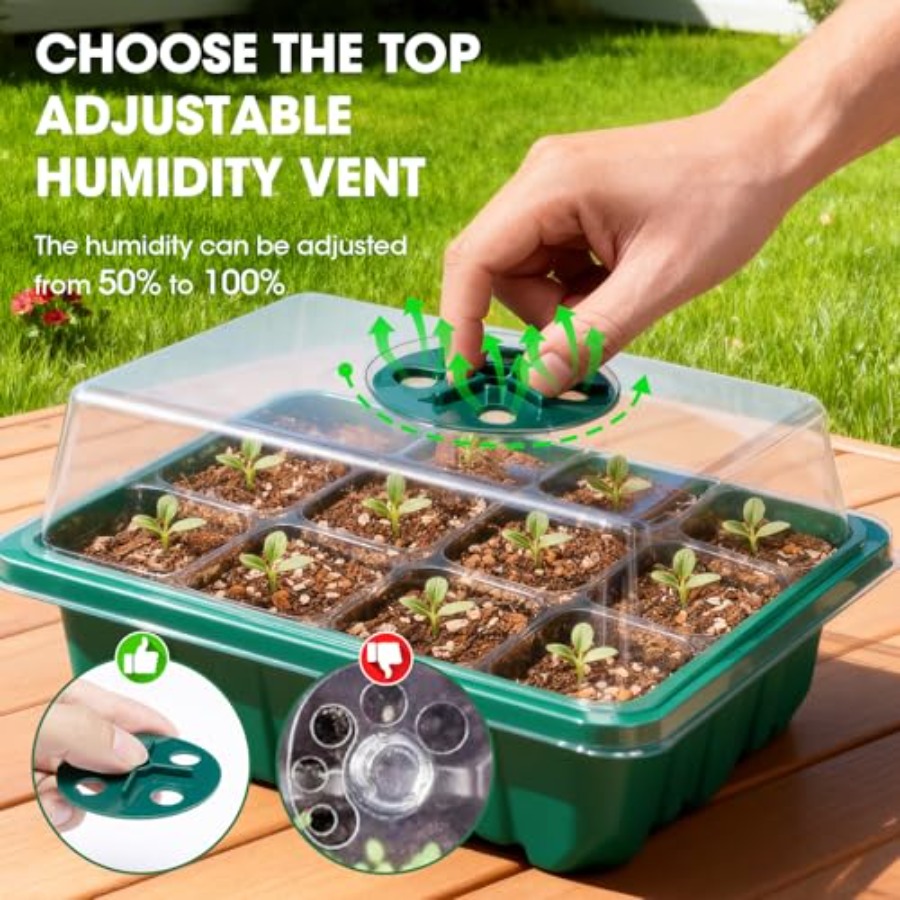 5 Packs Seed Starter Tray with - Humidity Dome Kit review and price