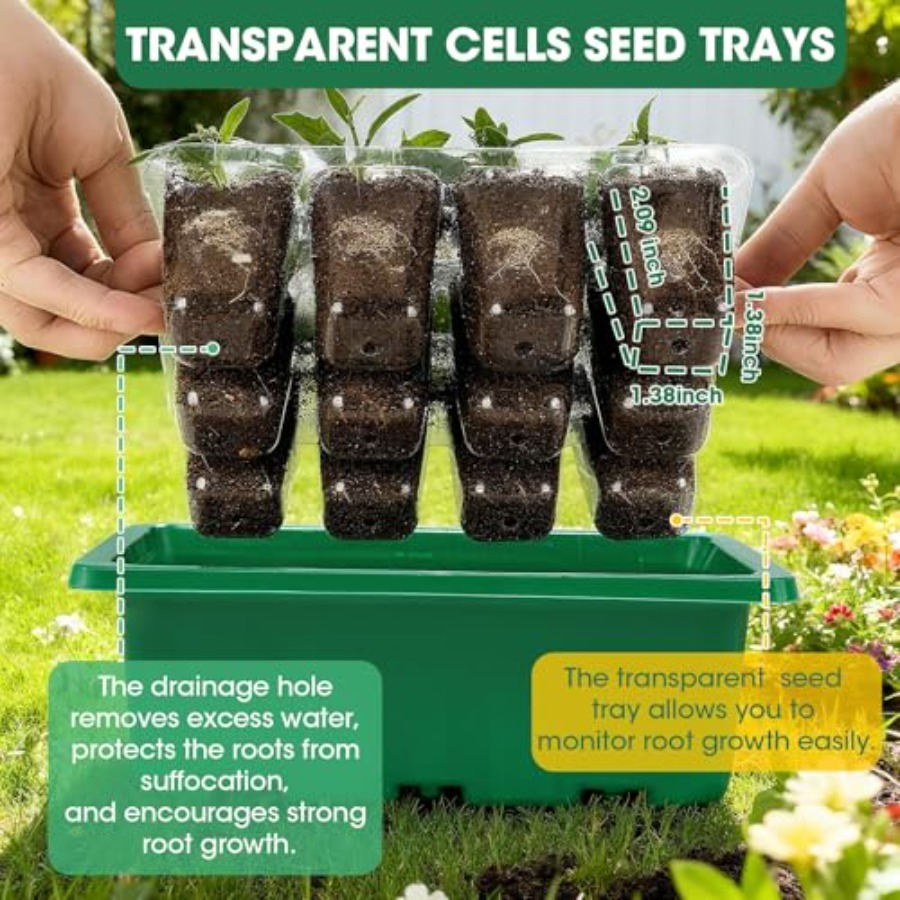 5 Packs Seed Starter Tray with - Humidity Dome Kit review and price