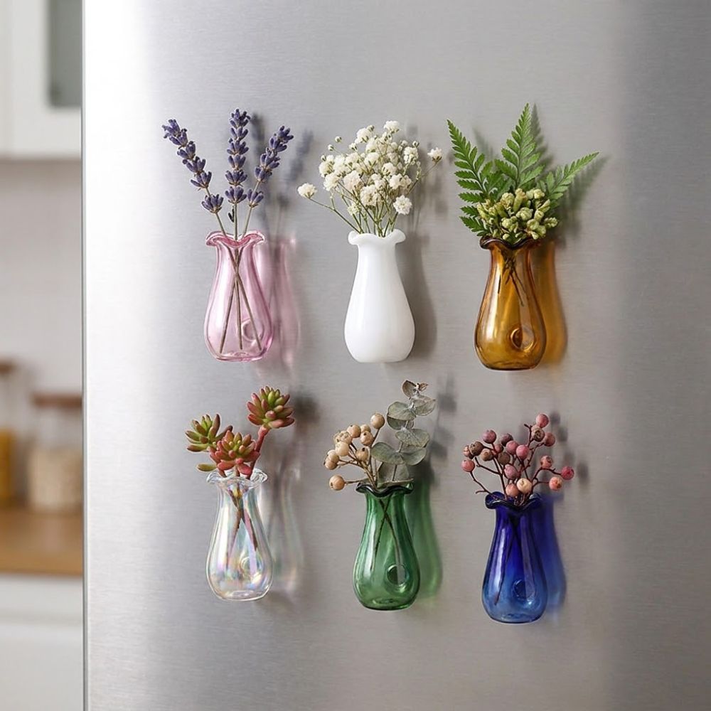 6Pcs DIY 3D Mini Vase Magnets  - Propagation Station Vase review and price