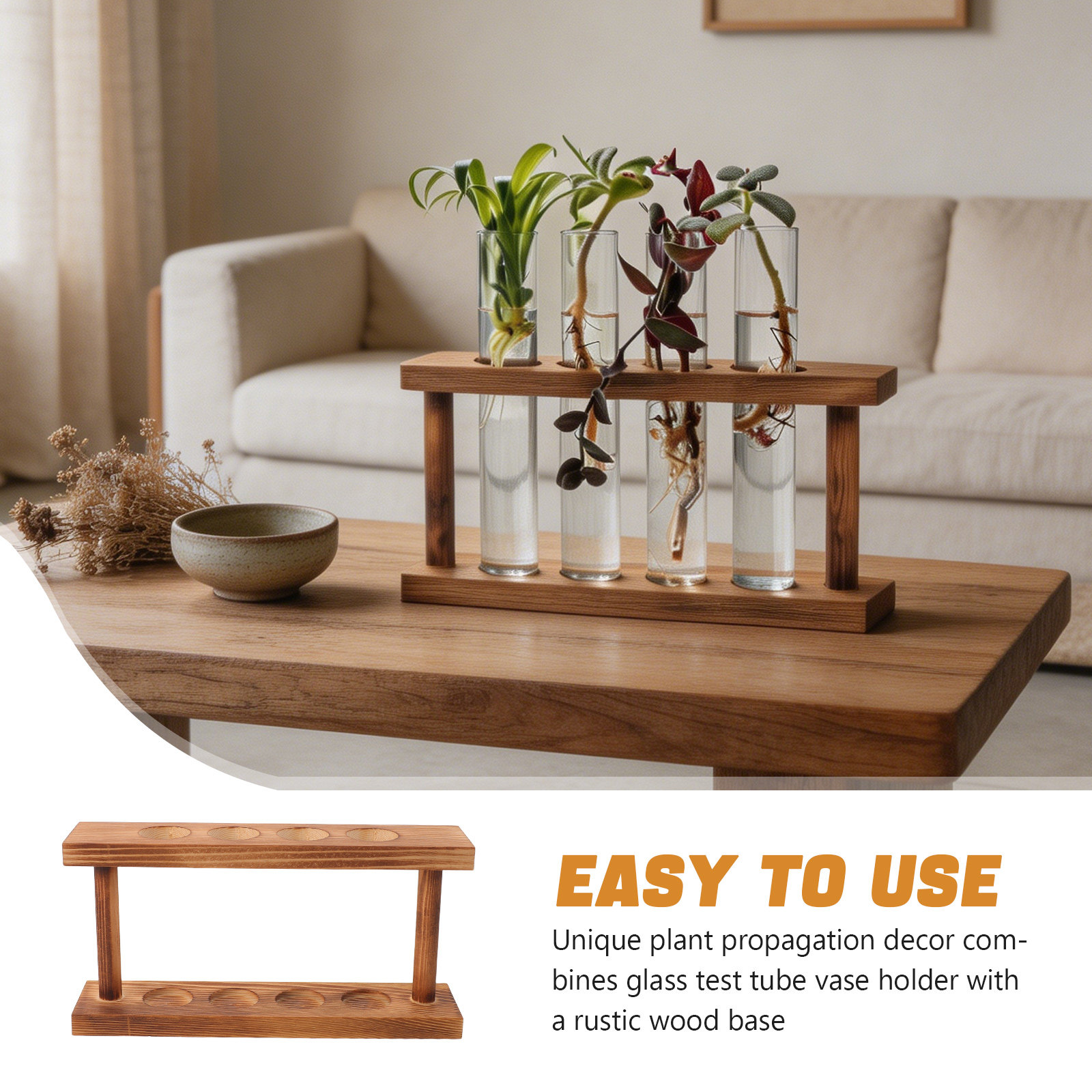 Wooden Plant Propagation Stati - Propagation Station Vase review and price