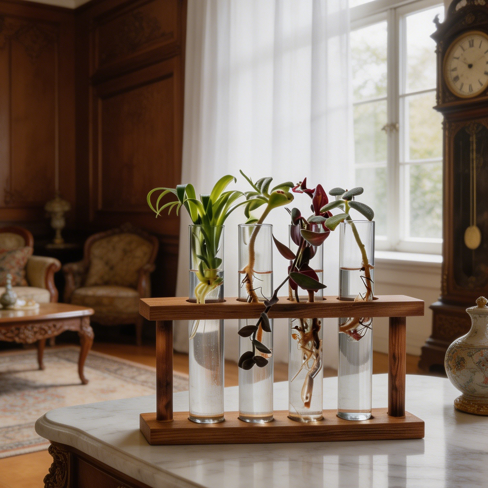 Wooden Plant Propagation Stati - Propagation Station Vase review and price